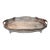 Antique Sheffield England Huge Oval Footed Gallery Serving Tray For Sale