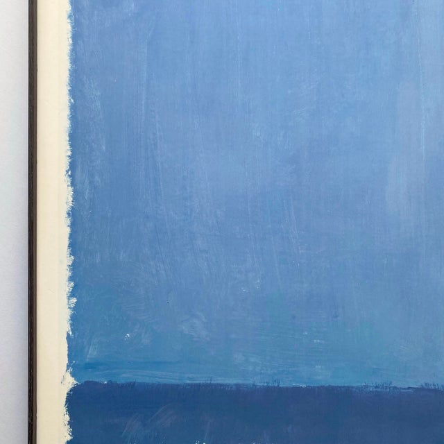 Mark Rothko Vintage 1984 Modernist Lithograph Print Framed Abstract Expressionist Extra Large Exhibition Poster " Untitled " 1969 For Sale In Kansas City - Image 6 of 14