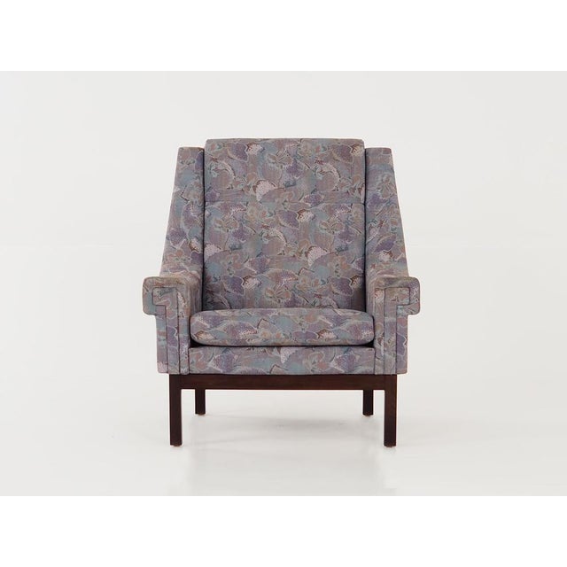 The armchair was made in the 1960s, Danish production. Structure and legs made of solid beech wood. The armchair is...