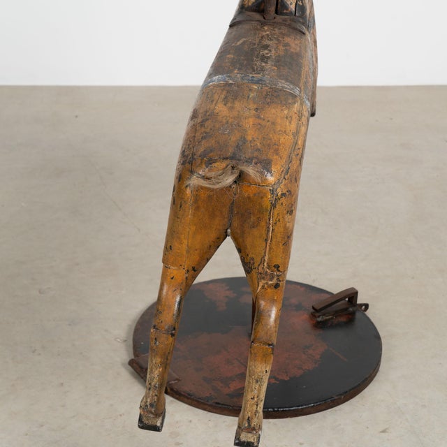Mid 19th Century Swedish Original Painted Pine Small Carousel Horse For Sale - Image 12 of 14