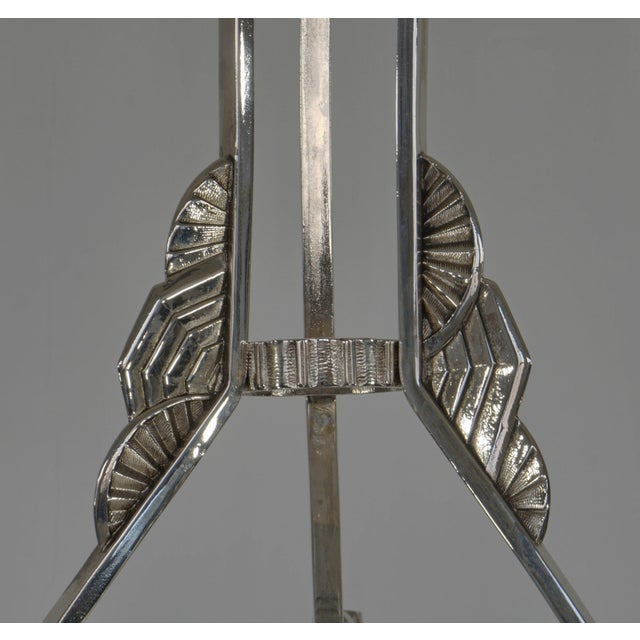 French Art Deco Chandelier by Hettier Et Vincent & Charles Schneider - 1930 France For Sale - Image 9 of 13