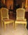 A fine set of six Italian, 18th century painted and parcel-gilt chairs.