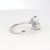 Contemporary 14k White Gold Ring With Octagon Aquamarine and Diamonds For Sale - Image 3 of 18