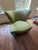 Green Donghia Sculptural Lounge Chair – Curved Modern Silhouette in Emerald Upholstery For Sale - Image 8 of 10