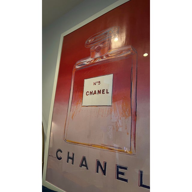 Andy Warhol Vintage Chanel No.5 Poster – Authorized Andy Warhol Reproduction, Framede For Sale - Image 4 of 8