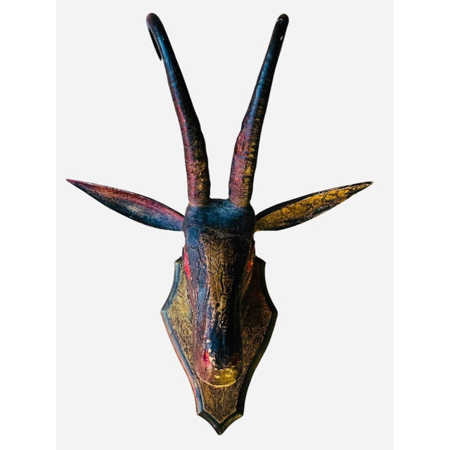 Black Forest Goat Chamois Deer Head For Sale - Image 4 of 5