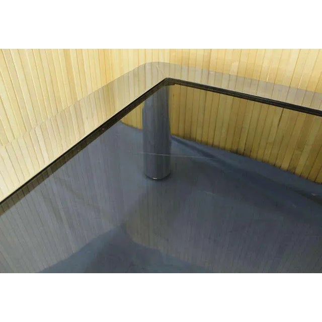 Mid-Century Modern Chrome and Smoked Glass Coffee Table For Sale - Image 6 of 10