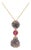 Natural Tahitian Pearl and Ruby 14ct Yellow Gold Pendant - Fei Liu For Sale