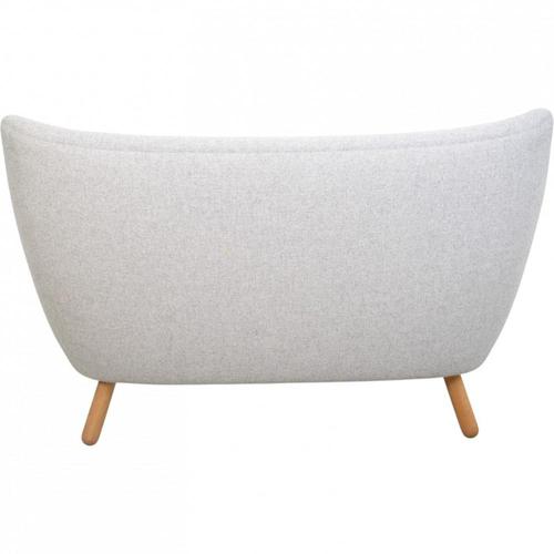 Poet Sofa in Grey Fabric and Black Leather by Finn Juhl, 2020 For Sale - Image 10 of 17