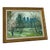Vintage Central Park Landscape Oil Painting on Canvas, Framed For Sale