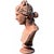 Neoclassical Style Head of a Woman, 20th Century, Terracotta For Sale - Image 5 of 6