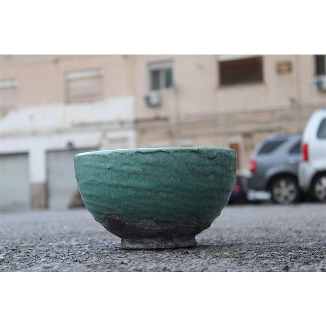 Large Minimalist Zaccagnini Bowl with Enamel, Italy, 1950s, in Flawless conditions. Designed 1950 to 1959 This piece has...