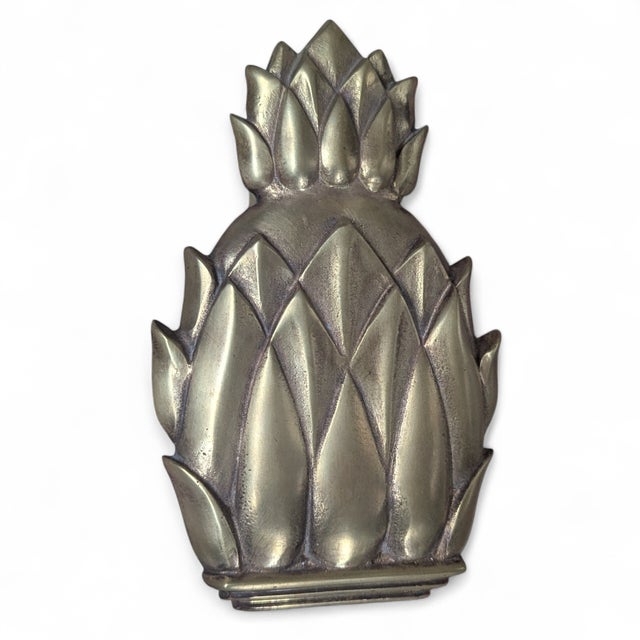 Vintage Metalcrafters Brass Pineapple Door Knocker For Sale - Image 11 of 14