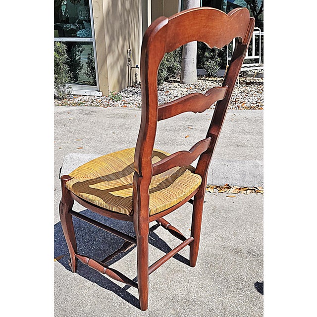 1980s Country French Provencal Dining Chairs, Set of 6 For Sale - Image 10 of 12