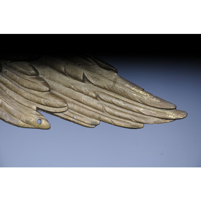 Patriotic Eagle Wall Decoration in Bronze Brass and Gold For Sale - Image 6 of 18