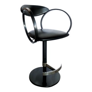 Elite Manufacturing Corp Black Eclipse Bar Stool For Sale