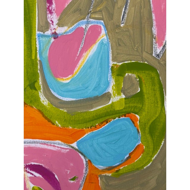 Pink Modern Pink Abstract Expressionist Painting by Kammy For Sale - Image 8 of 8