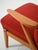 Scandinavian Armchair in Red Wool Upholstery, 1950s For Sale - Image 9 of 10