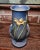 Ceramic 1940s Roseville Bermuda Blue “Zephyr Lily”, Double Handled Vase For Sale - Image 7 of 9