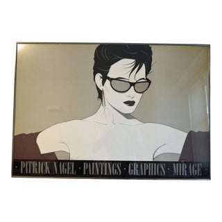 Patrick Nagel - "Sunglasses (Silver)" (Hand Signed) For Sale