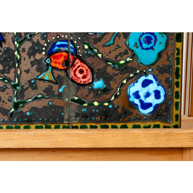Mid-Century Modern Borbála Scholz-Bika, Abstract Composition, 1960s, Copper, Enamel & Wood For Sale - Image 3 of 6