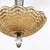 Mid-Century Mottled Glass Chandelier W/ Glass Drop & Bronze Fittings by Orrefors For Sale In New York - Image 6 of 12