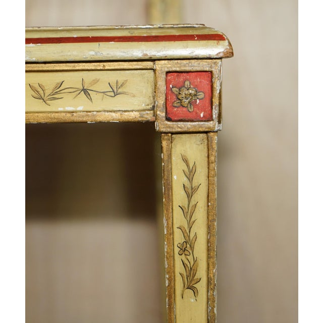 Set of Chinoiserie Bergere Side Chairs in Hand Painted & Lacquered Finish, 1900 For Sale - Image 10 of 18