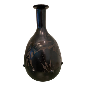 Vintage Mata Pottery Vase Signed P. Mateos