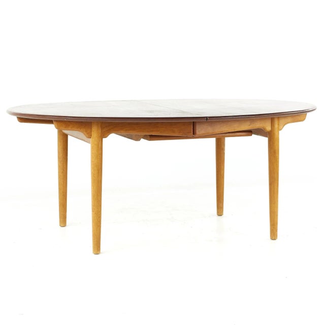 Early Original Hans Wegner for Johannes Hansen Mid Century Model Jh0567 Teak Dining Table For Sale - Image 13 of 13