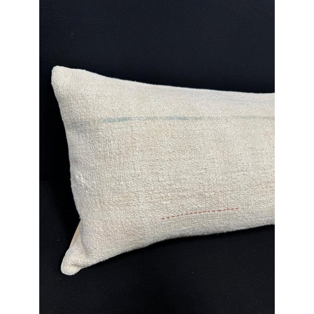 Turkish Hemp Pillow Cushion Natural Beige Cushion Cover 14x40 #30476 Enhance your home decor with our Kilim Pillow Turkish...