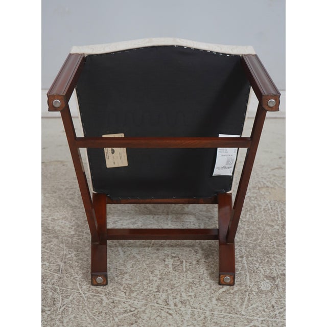 Set of 8 Kindel Mahogany Chippendale Upholstered Dining Chairs For Sale - Image 14 of 16