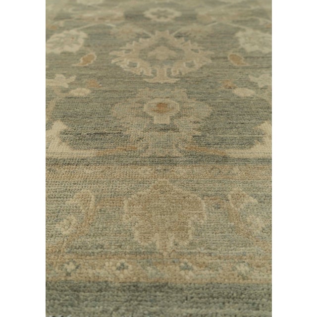 Turkish Oushak Rug 3'1" x 4'11" #21378 For Sale - Image 3 of 8