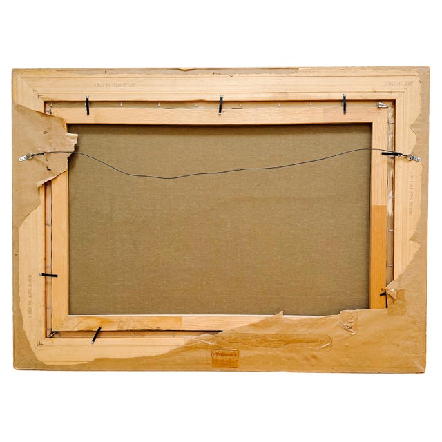 Green Large Scale Mid-Century Italian Neoclassical Still Life Oil Painting For Sale - Image 8 of 10