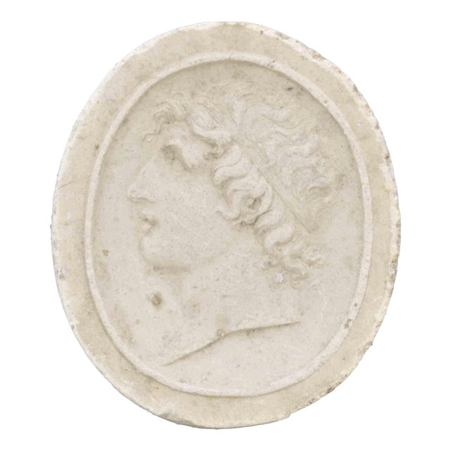Antique Neoclassical Biscuit Cameo Intaglio, Italy, 19th Century For Sale