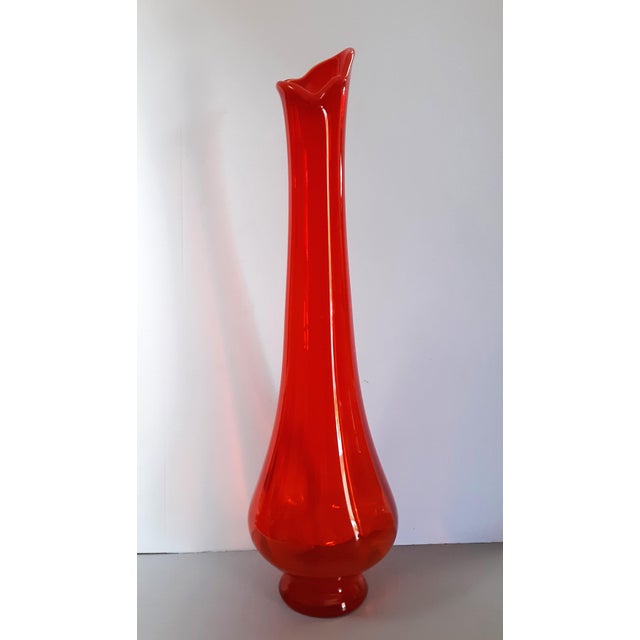 Orange Mid Century Modern Vase