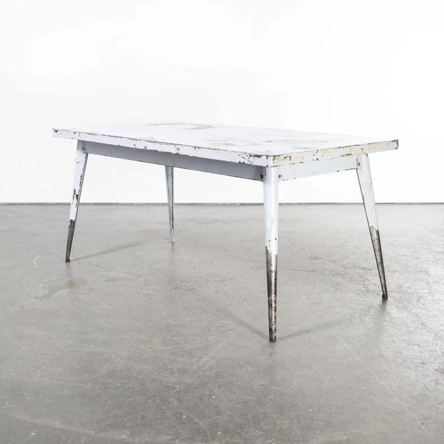 Vintage French T55 Tolix Rectangular Dining Table, 1960s For Sale - Image 10 of 17