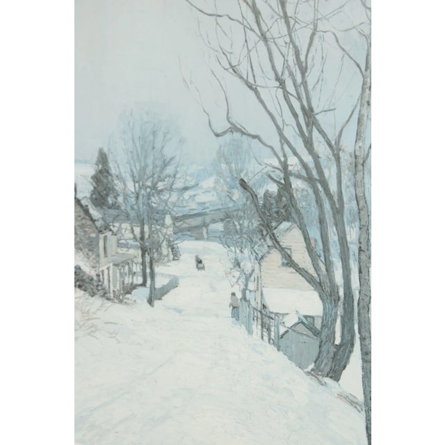 Printmaking Materials Vintage 'The Road to Center Bridge' Art Print After Edward Willis Redfield For Sale - Image 7 of 13