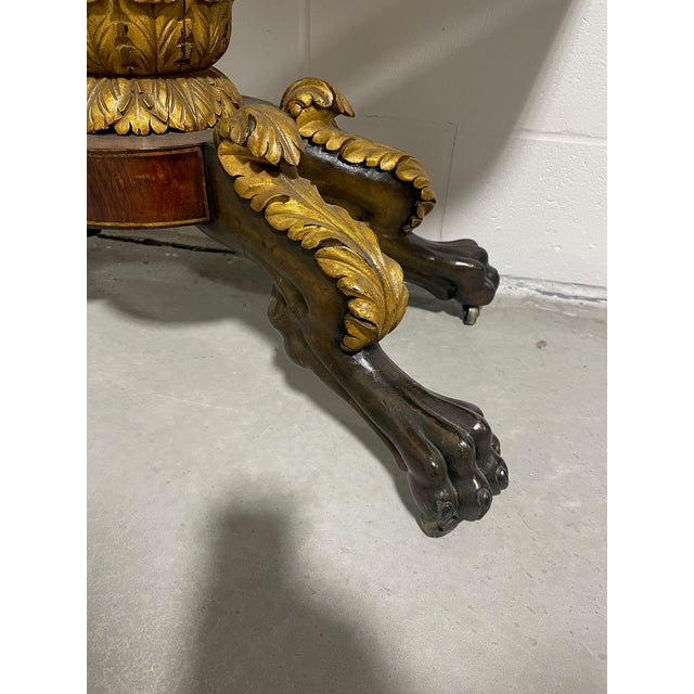 Textile Antique Flip-Top Games Table For Sale - Image 7 of 18