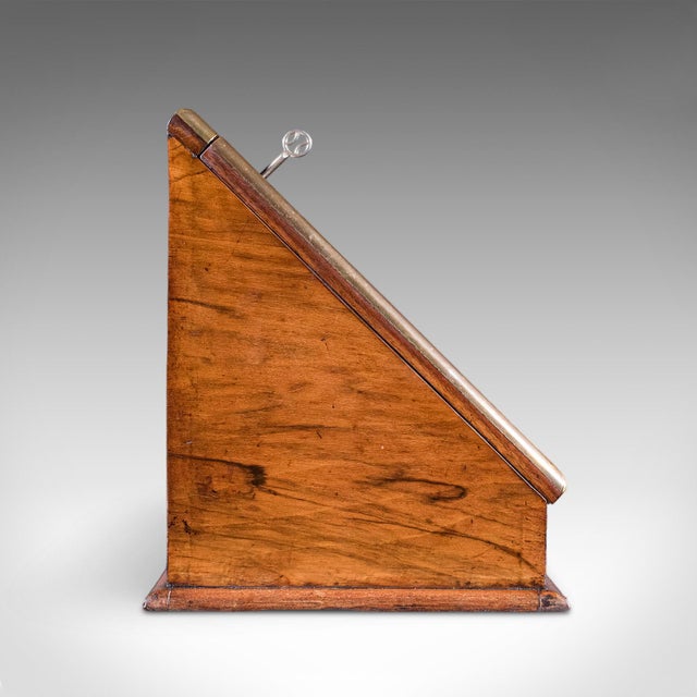 Early 19th Century Antique Admiral's Writing Station, English, Walnut, Stationery Case, Regency For Sale - Image 5 of 12