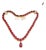 Bochic “Capri” Vintage 100 Carat Natural Ruby Necklace Set in 18K Gold & Silver For Sale
