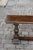 Two English Georgian Period Walnut Benches with Turned Legs and Cross Stretcher For Sale - Image 9 of 12