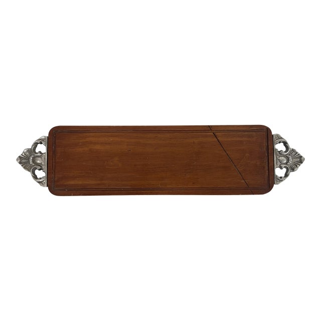 Pewter Handles Cutting Board For Sale