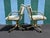 Brass A Pair of Early 1990s Post Modern Brass Rolling Dining Chairs by Cal-Style Furniture. For Sale - Image 8 of 18