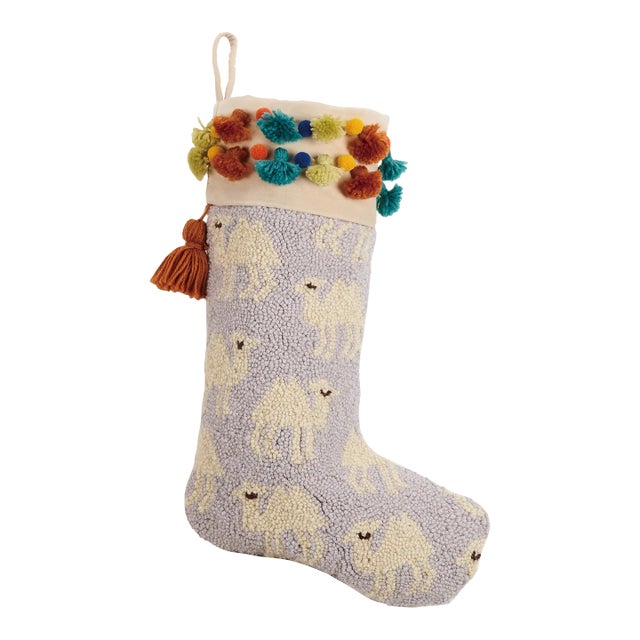 Kamela With Tassels And Pompom Hook Stocking For Sale