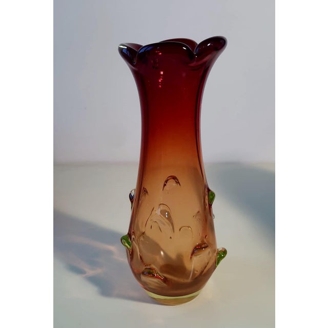 Murano Glass Vase by Flavio Poli for Seguso Vetri d'Arte, 1960s For Sale - Image 16 of 17