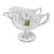 1980s Vintage Hollywood Regency Chippendale Slovakia Cut Crystal Gravy Boats - A Pair. For Sale