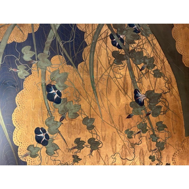 Japanese Two Panel Screen For Sale - Image 3 of 9