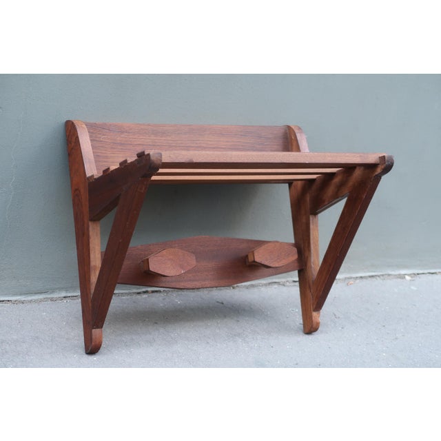 1950s Wall-Mounted danishTeak Coat Hanger For Sale In Los Angeles - Image 6 of 11