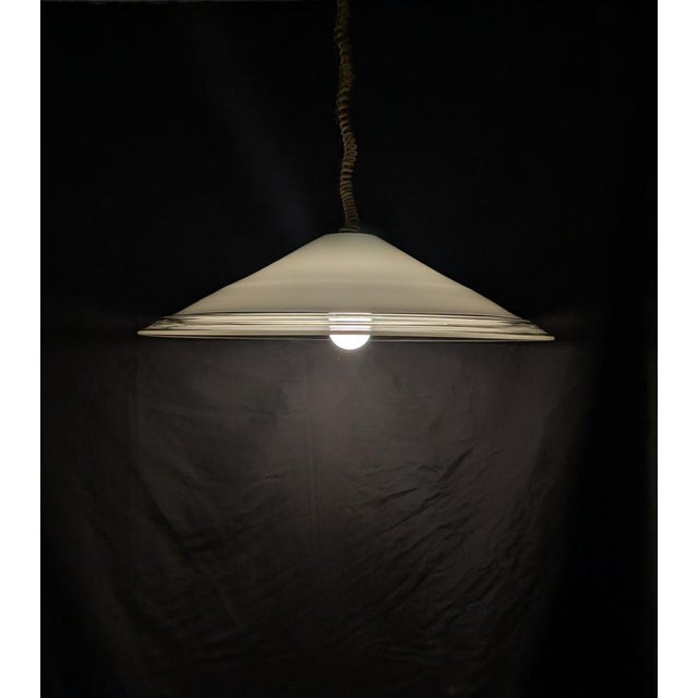 Murano Glass Pendant Lamp from Leucos, 1970s-1980s For Sale - Image 7 of 9