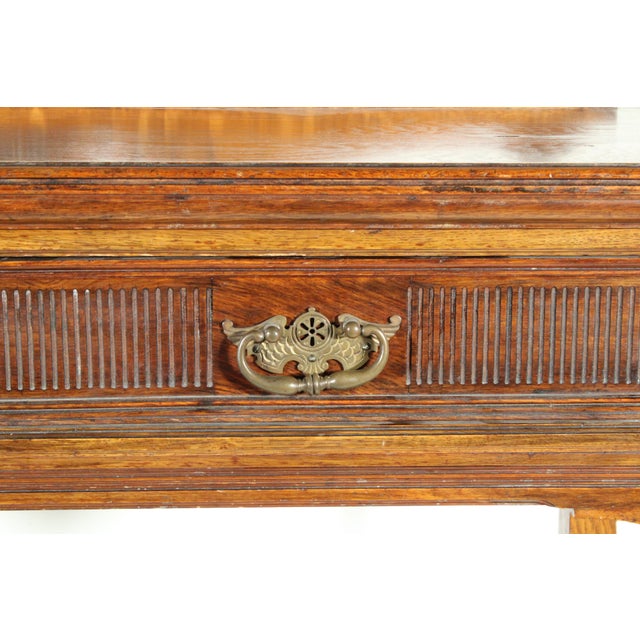 Late Victorian Oak and Pollard Oak Etagere For Sale - Image 9 of 12